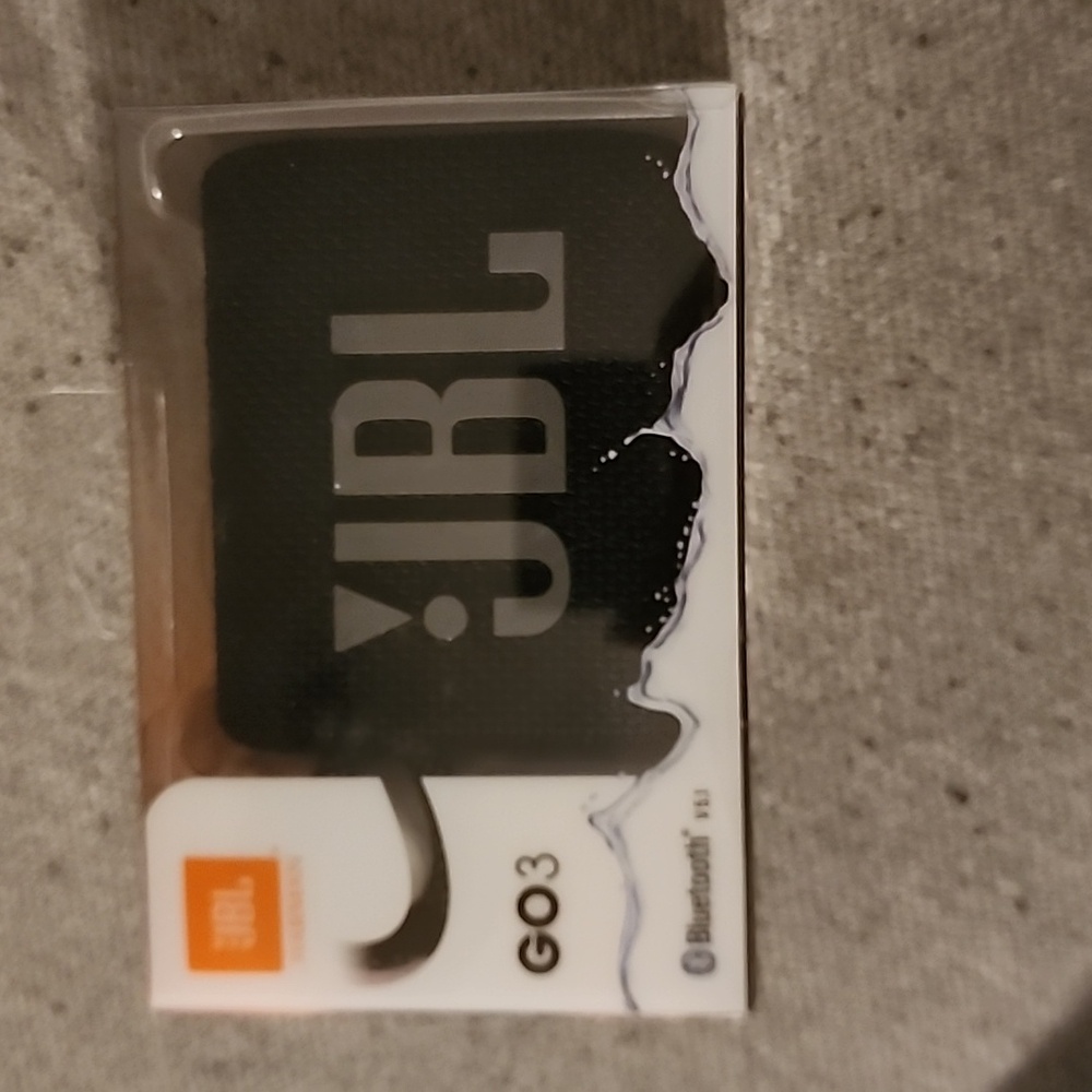A JBL go 3 Bluetooth speaker
